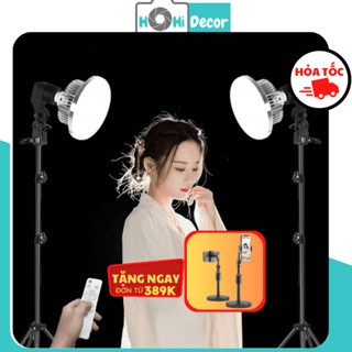 Đèn Quay Tiktok Đổi Màu, Đèn Livestream Chụp Ảnh Bán Hàng, Đèn Nấm Quay Phim Video Cao 2M Hỗ Trợ Ánh Sáng - HoHi Decor