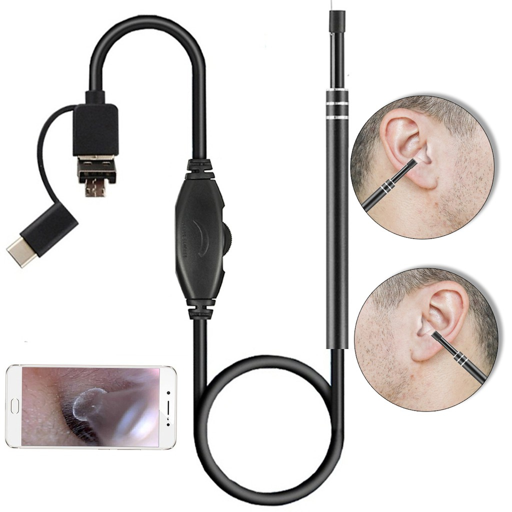 Camera Nội Soi Tai KAW Siêu Nét Đi Kèm Bộ Đầu Lấy Ráy Thông Minh - Hàng Chính Hãng