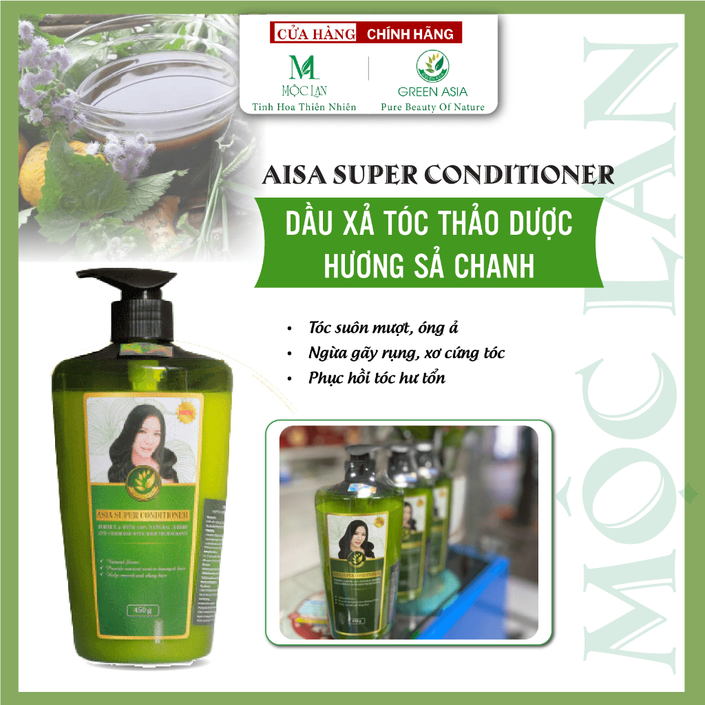 Dầu Xả Tóc Thảo Dược Hương Sả Chanh AISA SUPER CONDITIONER 450g