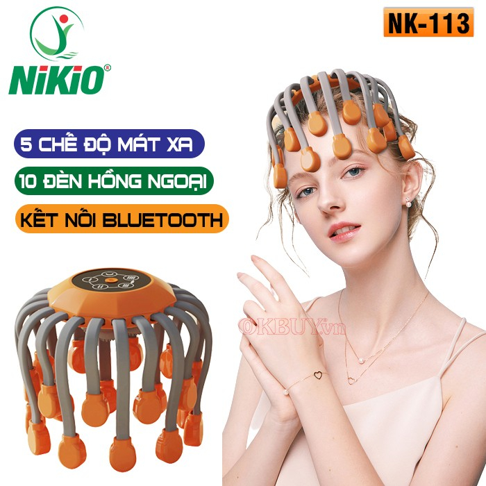 Máy massage đầu bạch tuộc 20 chân Nikio NK-113 - Công nghệ NHẬT BẢN | OKbuy