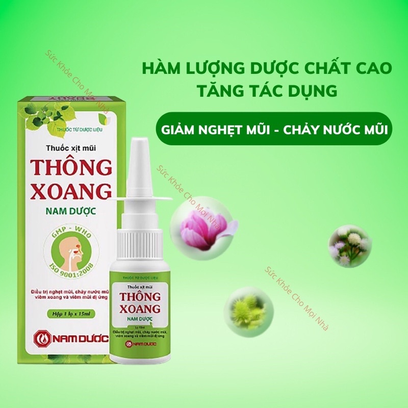 Xịt mũi Thông Xoang Nam Dược