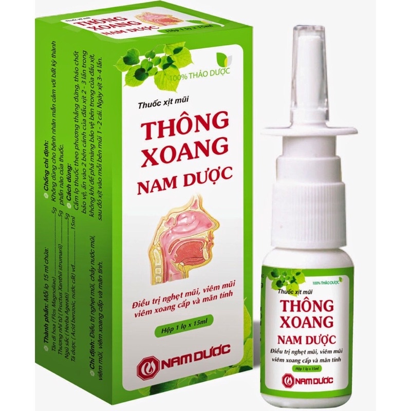 Xịt mũi Thông Xoang Nam Dược