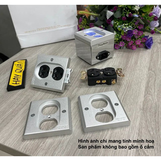 (1 cái) Mặt nhôm phay Anode loại dày cho ổ cắm điện thông dụng - Mặt nhôm cho ổ cắm điện tiêu chuẩn MỸ