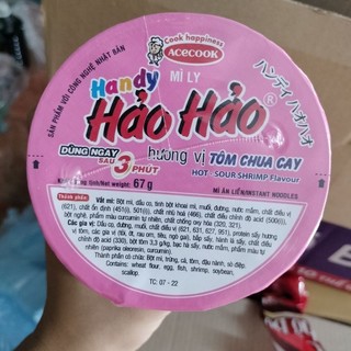 Mì ly tôm chua cay hảo hảo