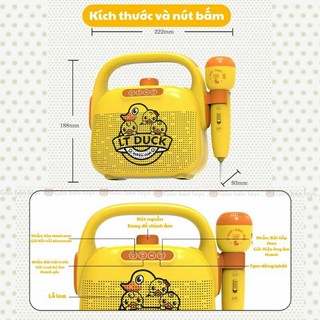 Loa Micro Bluetooth Hát Karaoke , Loa Vịt Cho Bé