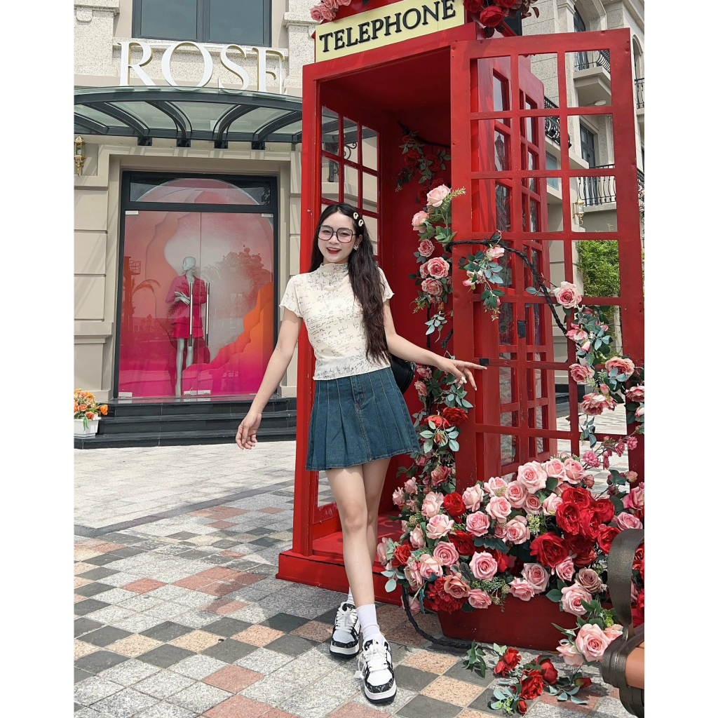 Set áo lưới chữ + Áo 2S