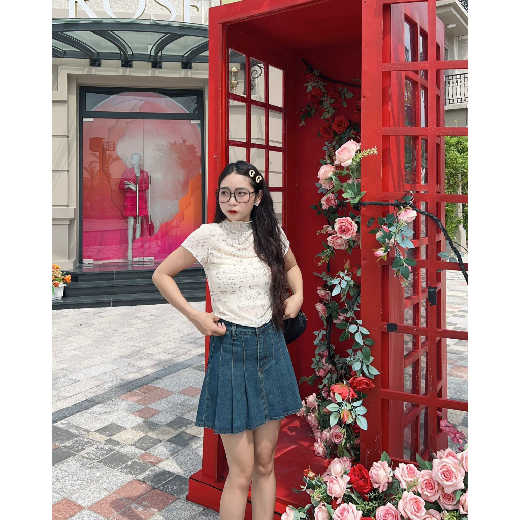 Set áo lưới chữ + Áo 2S