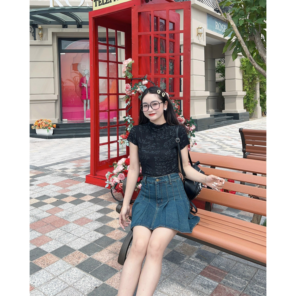 Set áo lưới chữ + Áo 2S