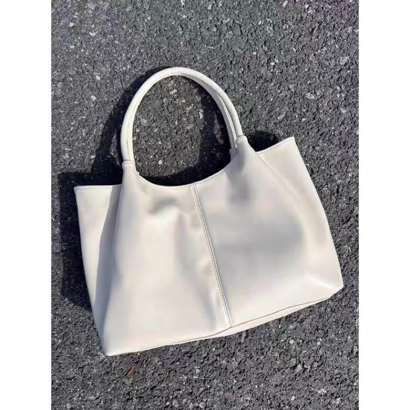 TÚI TOTE ĐEO VAI TRẮNG/ ĐEN - DA PU CHỐNG NƯỚC - DỄ LAU CHÙI