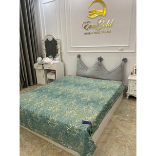 Chăn lụa thái hoa EVAGOLD mềm mịn thoáng mát
