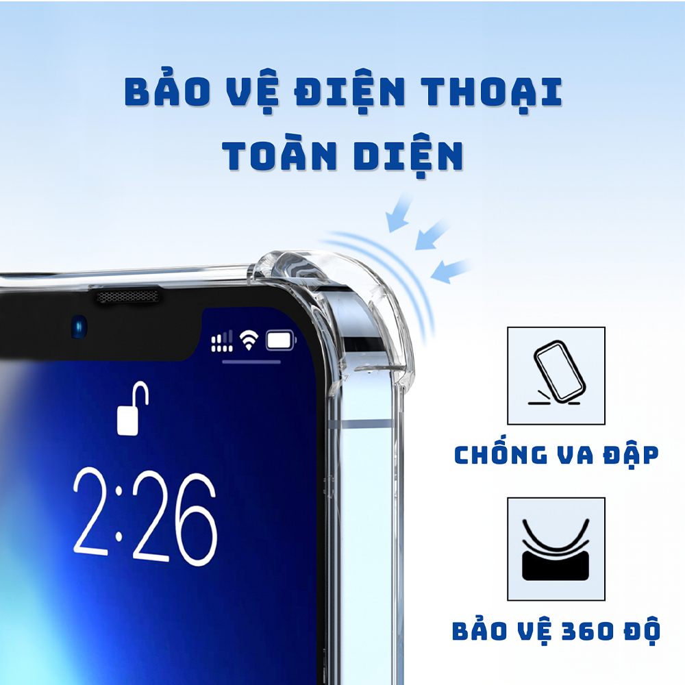 Ốp Lưng Điện Thoại OPPO trong chống sốc kèm túi đựng thẻ ảnh cho OPPO Reno 6 - Reno 7 - Reno 8 5G