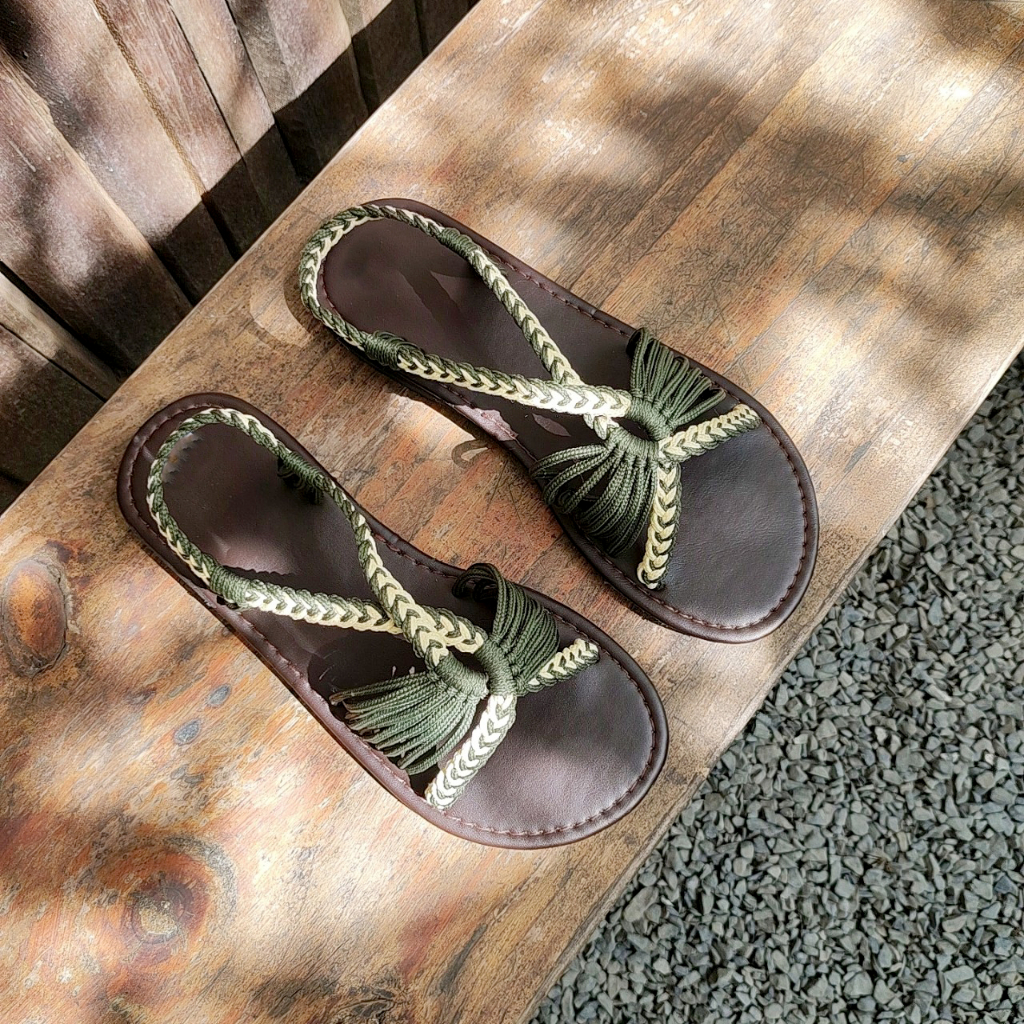 Giày Sandal nữ boho đi biển dạo phố
