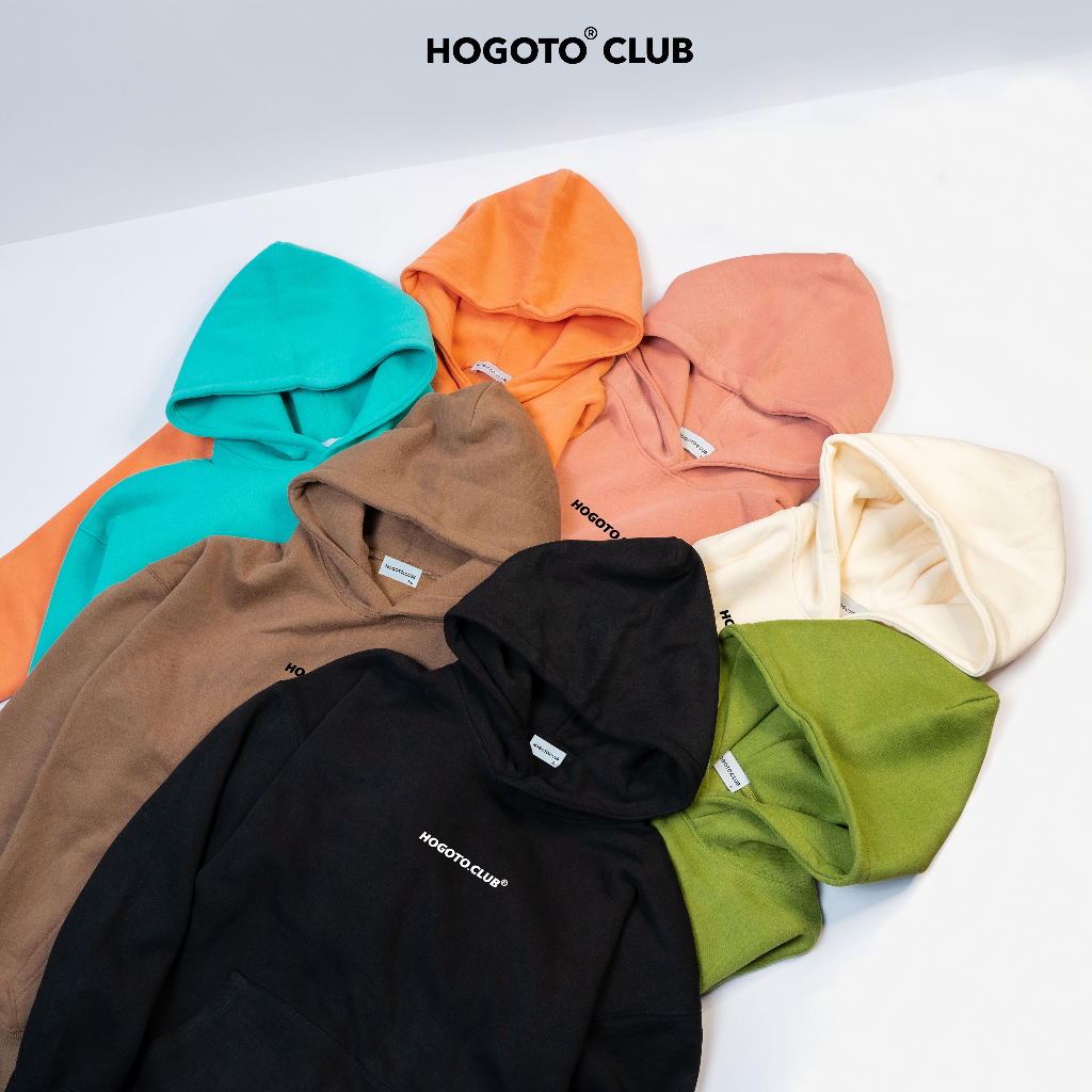 Áo Hoodie Nỉ bông IN CAOSU NỔI HOGOTO CLUB , áo hoodie nam nữ nỉ bông cotton
