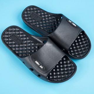 DÉP NHỰA NAM NỮ MASAGE (ĐEN) ĐI TRONG NHÀ/ NHÀ TẮM/ ĐI MƯA D197 (TĂNG 1-2 SIZE)