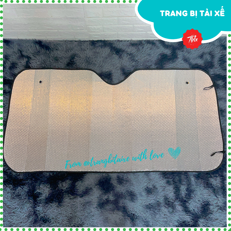Tấm che nắng kính lái ô tô 140cmx70cm màu đỏ che full kính trước miếng che nắng 3 lớp xe hơi từ phía bên trong - TAMKLDO