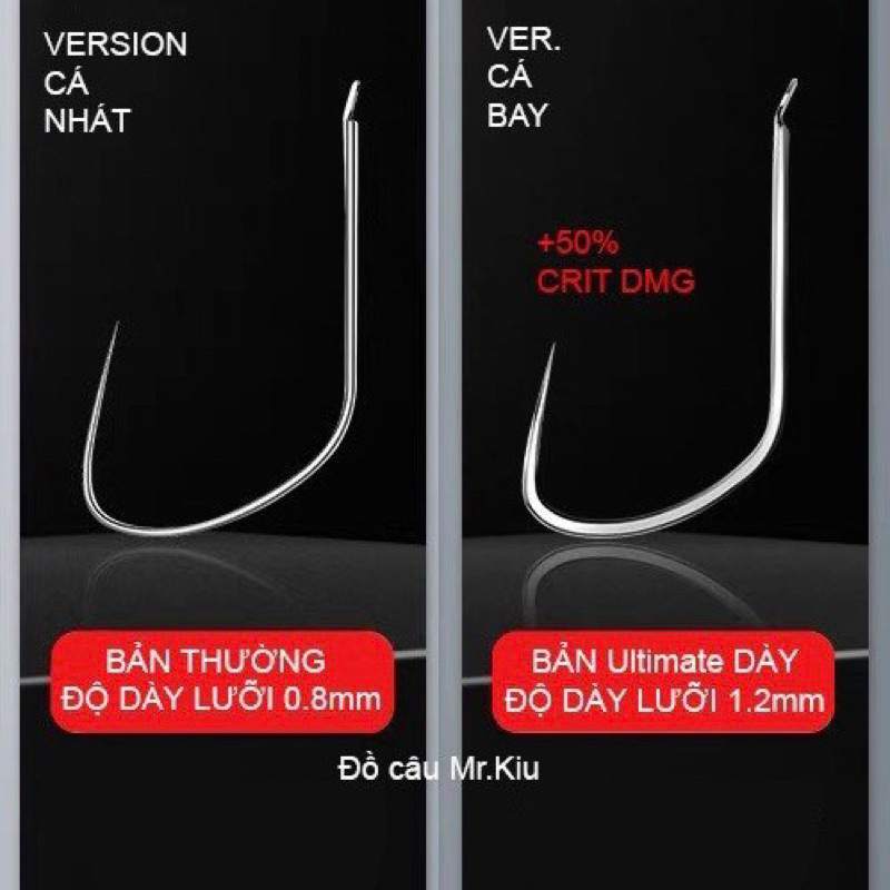 Lưỡi Nanh Sói Thép Trắng Chuyên Chép Ultimate Siêu Tải