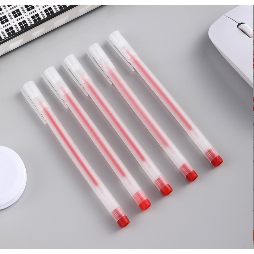 Set 20 cây bút mực gel nhanh khô ngòi kim 0.5mm dùng để ghi chép