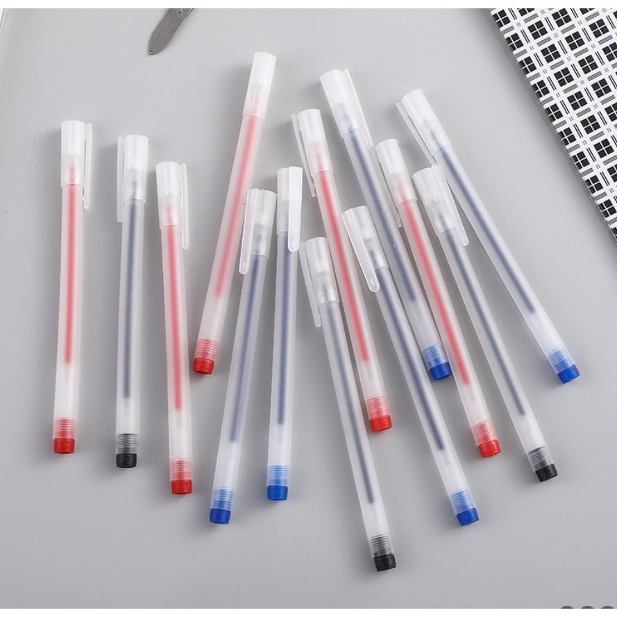 Set 20 cây bút mực gel nhanh khô ngòi kim 0.5mm dùng để ghi chép