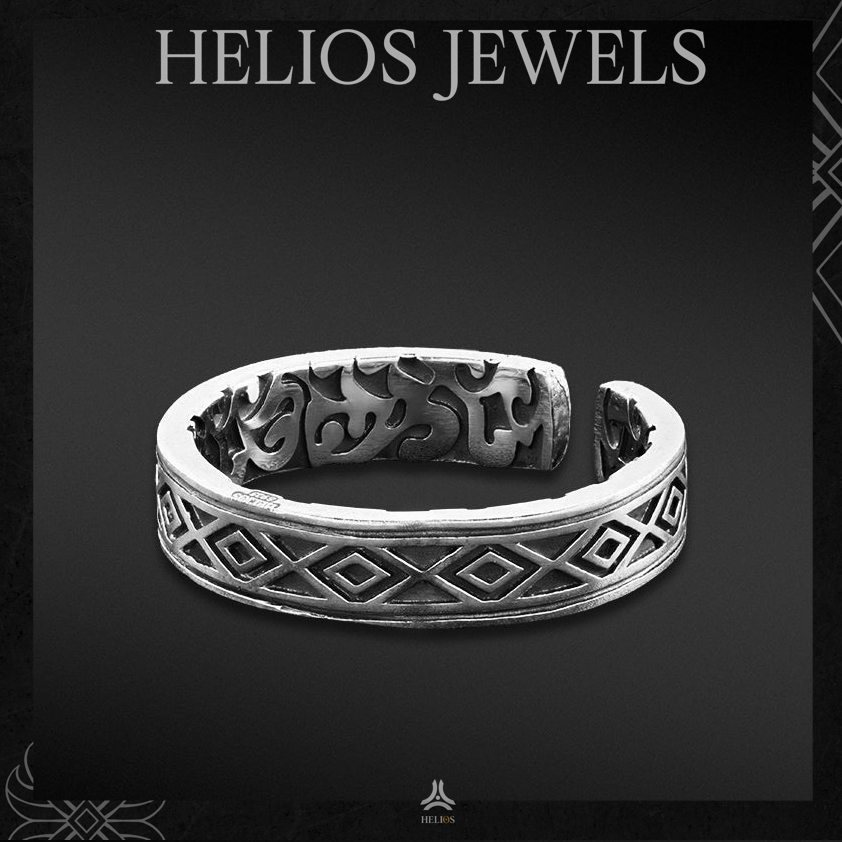 Nhẫn bạc nam, nữ HeliSilver Rhombus Helios Original S925 NBN0181