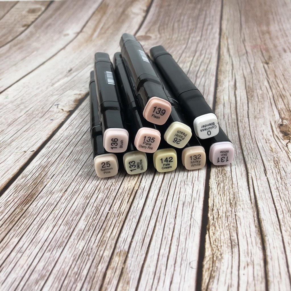 Bút Marker Da Lẻ Touch Sketch, Chuyên Dùng Vẽ Màu Da, Lên Tone Da Siêu Đẹp