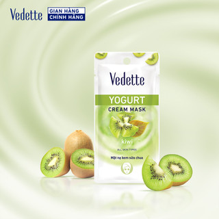 Mặt nạ kem sữa chua Kiwi Vedette 10ml *DƯỠNG ẨM VÀ SÁNG DA*