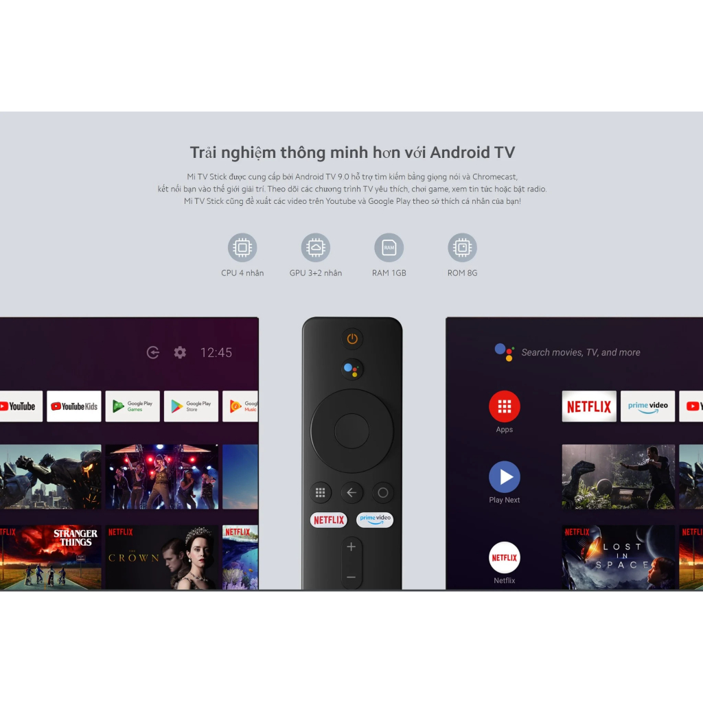 Mi Stick TV 4K Quốc Tế Full Tiếng Việt XM MiTV Stick 4K MDZ-27-AA