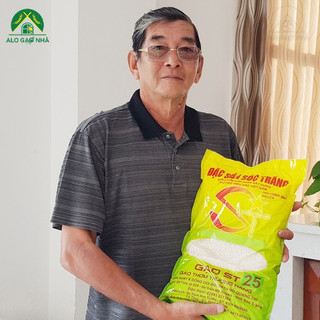 Gạo st25 hồ quang cua túi 5kg - giao hàng hỏa tốc trong ngày