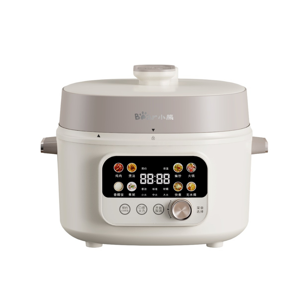 Nồi Áp Suất BEAR Đa Năng Dung Tích 4 Lít - Hàng Chính Hãng, Bảo Hành 12 Tháng