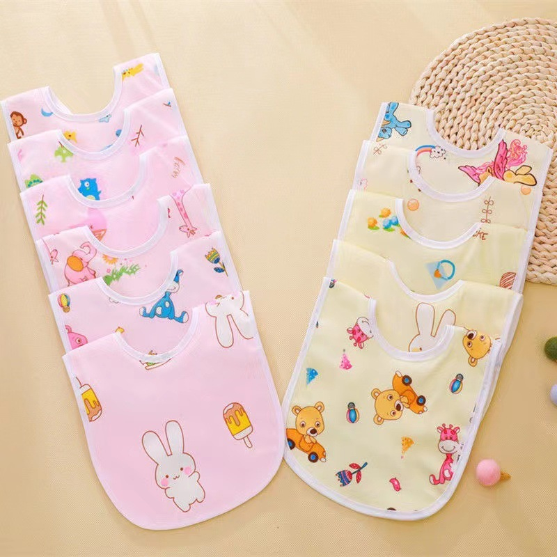 Yếm xô muslin 4 lớp cho bé trai gái, yếm ăn dặm cho bé