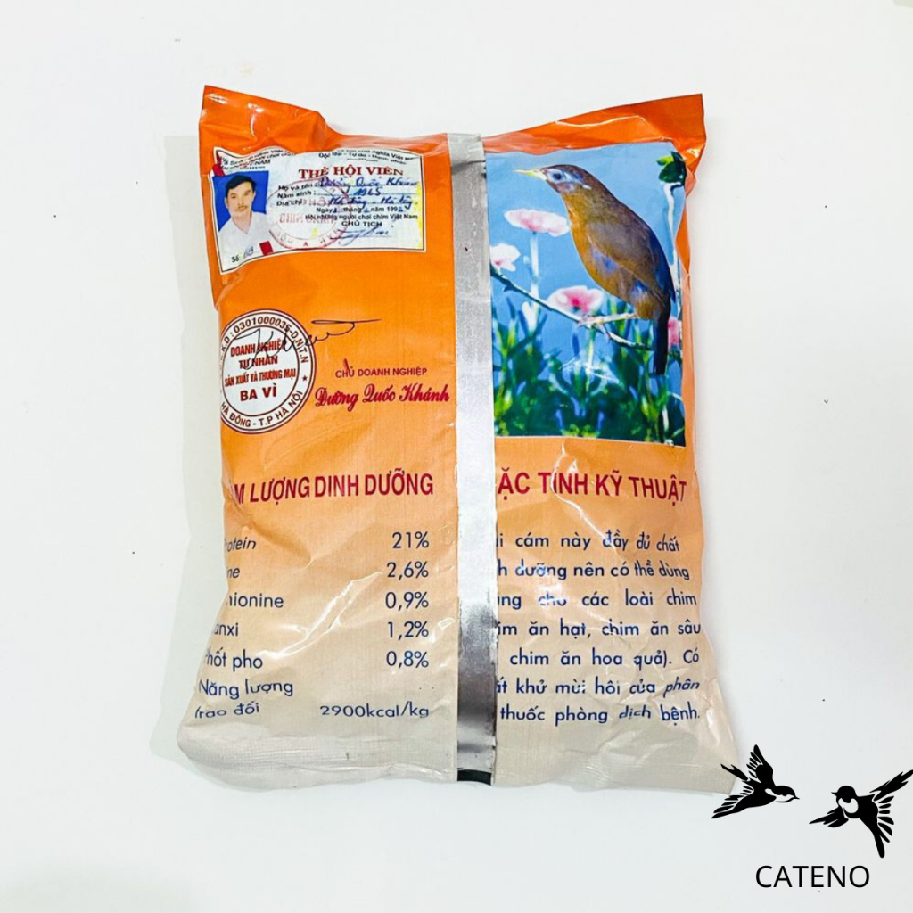 Cám trứng Ba Vì cao cấp giá rẻ 500g dùng chung cho các loại chim - Cám chim Ba Vì dinh dưỡng cho chim - Mồi câu cá