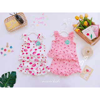 Sét áo bèo kèm quần giả váy Miwoo kids .