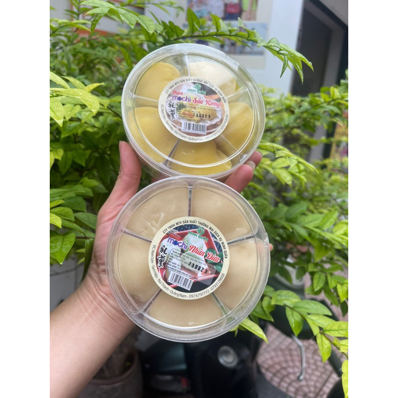 Bánh mochi nhân Sầu riêng và nhân dừa hộp 5c