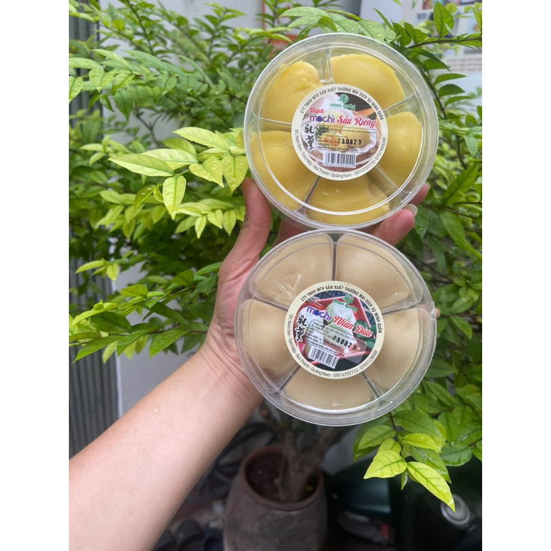 Bánh mochi nhân Sầu riêng và nhân dừa hộp 5c