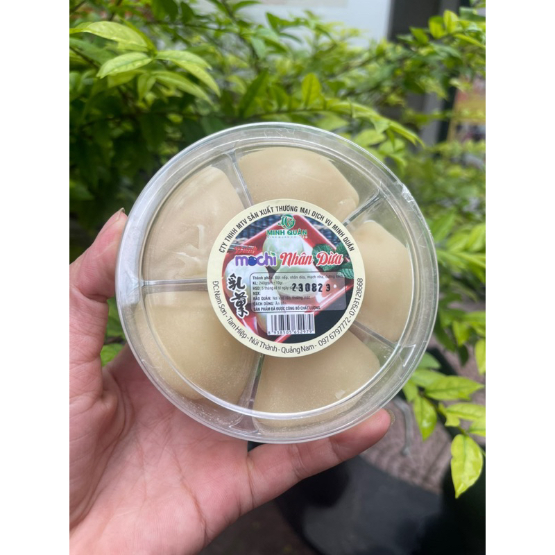 Bánh mochi nhân Sầu riêng và nhân dừa hộp 5c