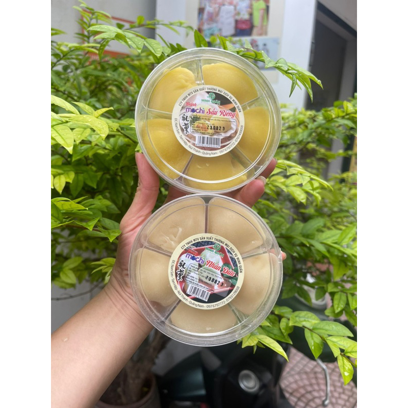 Bánh mochi nhân Sầu riêng và nhân dừa hộp 5c