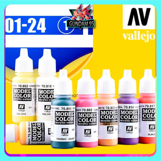 Sơn vallejo model color 17 ml cao cấp | dụng cụ sơn mô hình gundam