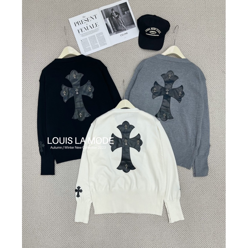 Áo Khoác Len Cardigan CH Chữ Thập