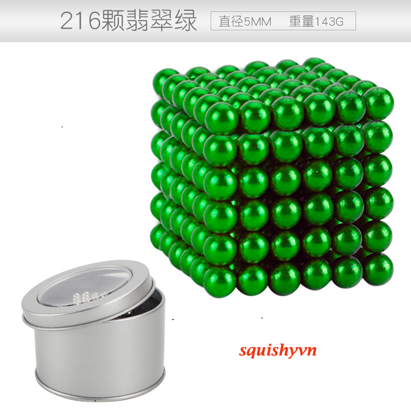 Bộ Bi Xếp Hình BuckyBalls Rainbow 8 màu 216 viên Hộp Nhôm