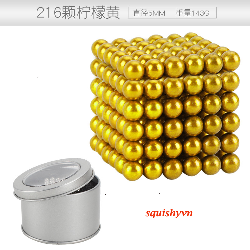 Bộ Bi Xếp Hình BuckyBalls Rainbow 8 màu 216 viên Hộp Nhôm