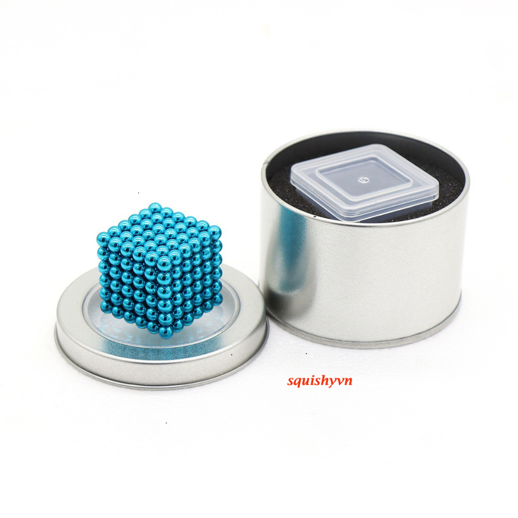 Bộ Bi Xếp Hình BuckyBalls Rainbow 8 màu 216 viên Hộp Nhôm
