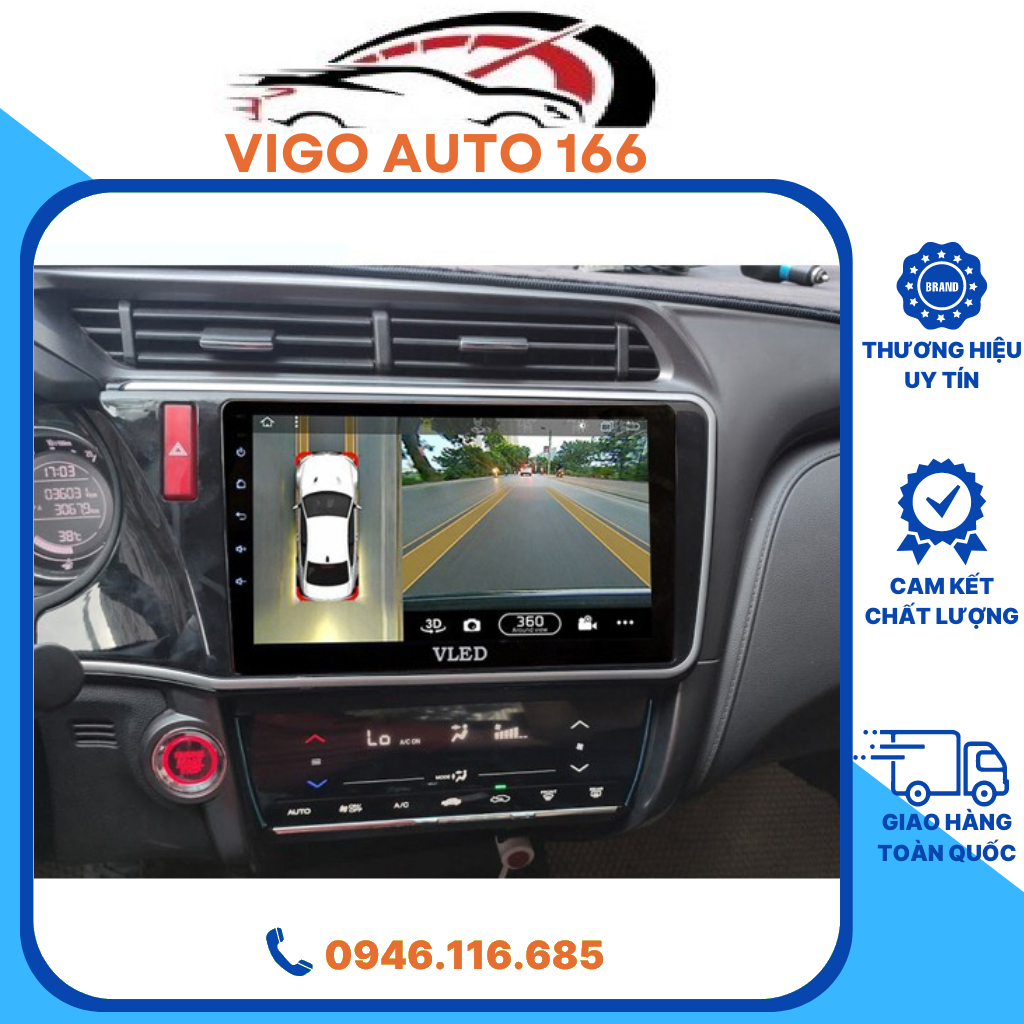 Bộ Màn Hình Liền Camera 360 Cho Xe HONDA CITY