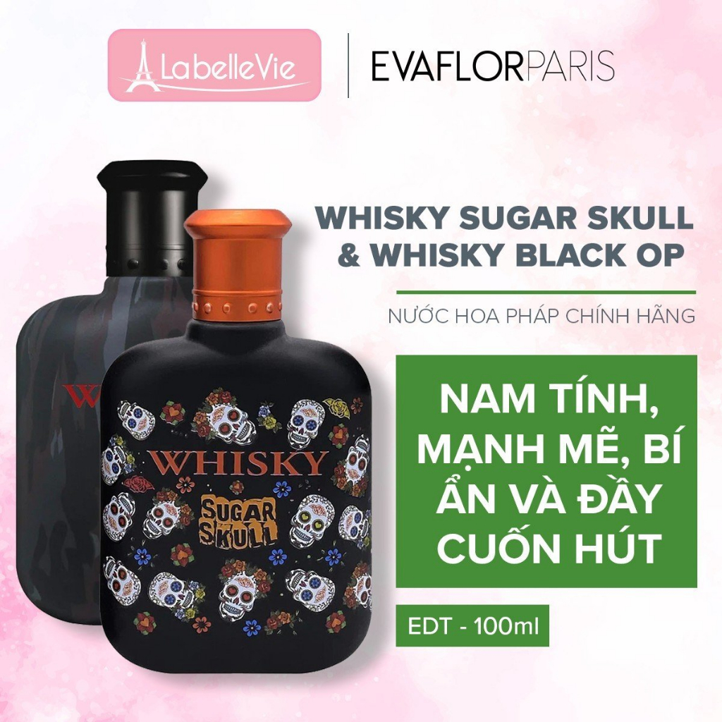 Nước hoa Evaflor Whisky chính hãng Pháp hương thơm táo bạo và quyến rũ dành cho nam 100ml