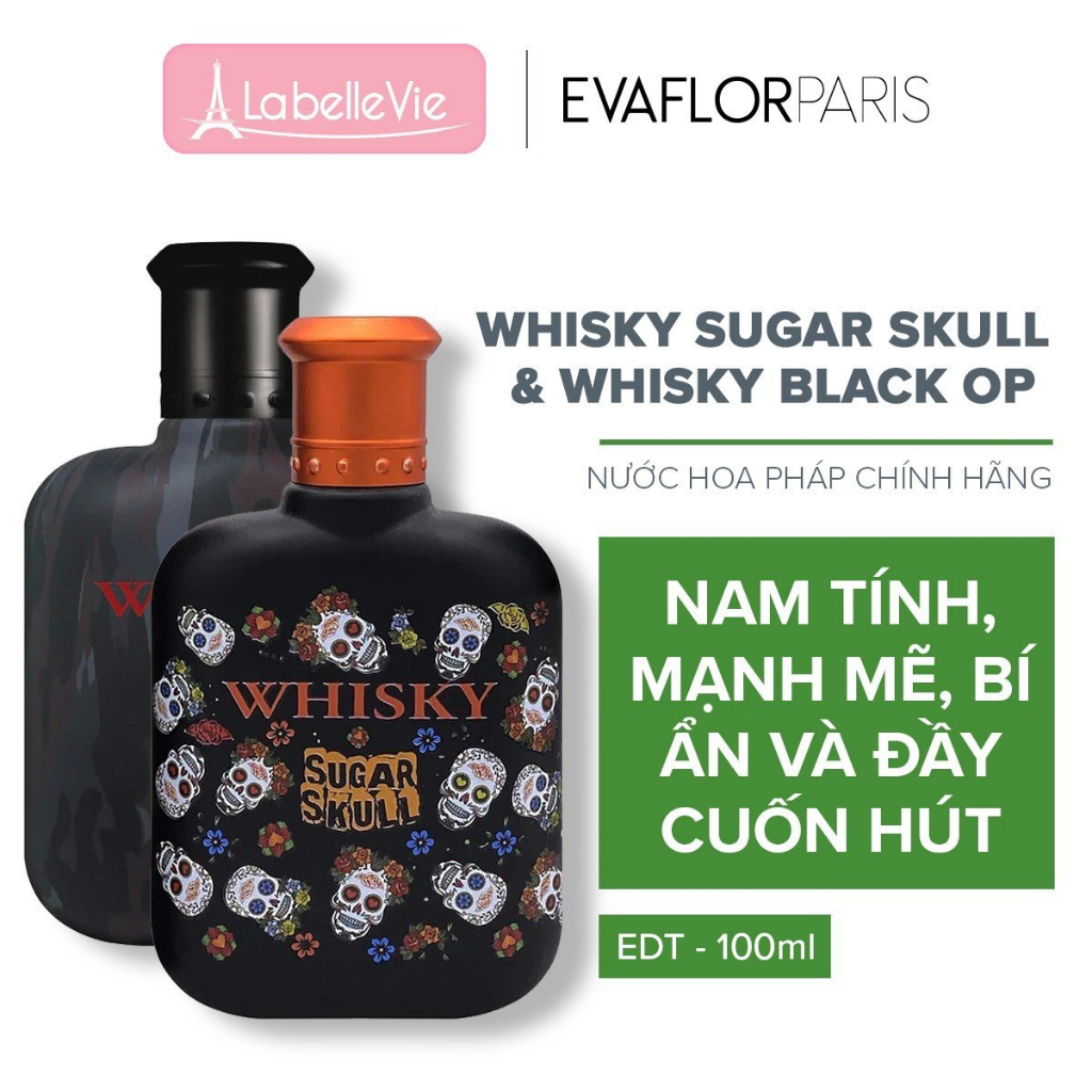 Nước hoa Evaflor Whisky chính hãng Pháp hương thơm táo bạo và quyến rũ dành cho nam 100ml