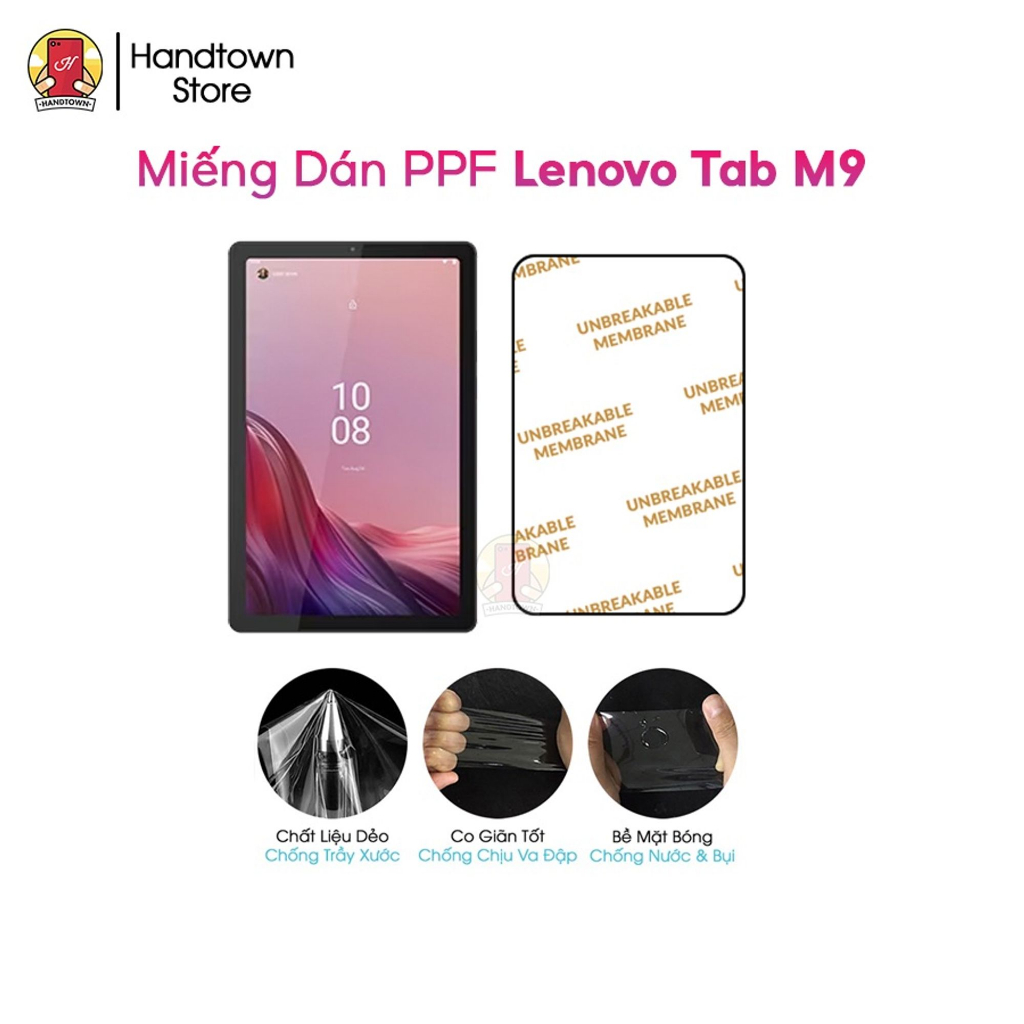 Miếng Dán Màn Hình PPF Máy Tính Bảng Lenovo Tab M9 Chống Va Đập, Trày Xước Kính Cường Lực Dẻo Handtown