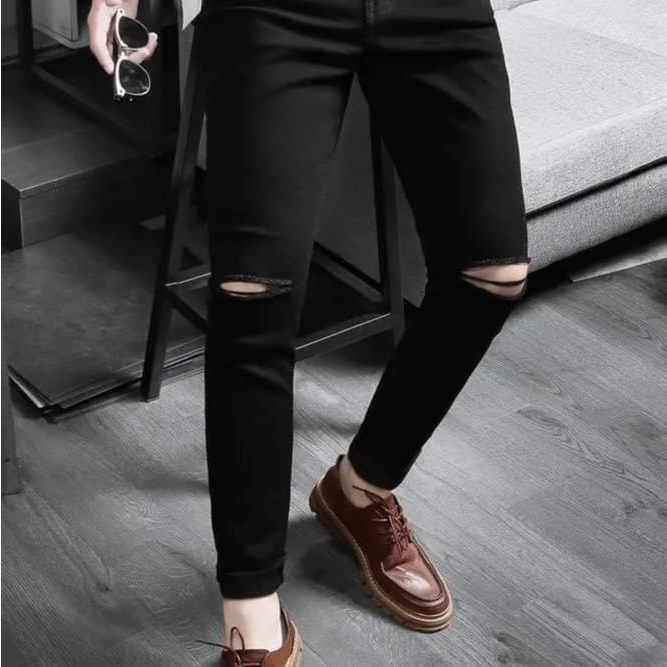 Quần Jean Đen Cao Cấp Co Dãn 4 Chiều