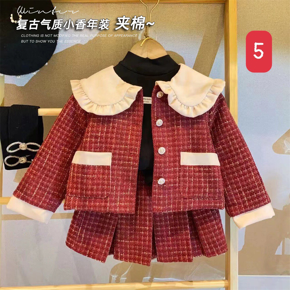 D6237-SET DẠ TWEED CHO BÉ