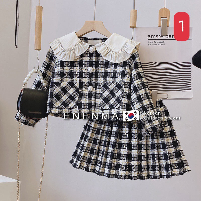 D6237-SET DẠ TWEED CHO BÉ