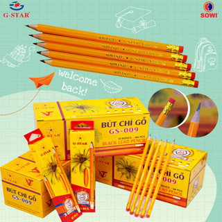 BÚT CHÌ ĐEN 009- 2B G*STAR - HỘP 12 CÂY