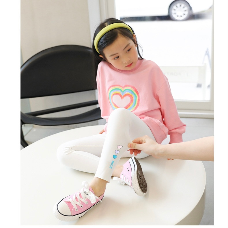 Quần legging cho bé chất thun lạnh co giãn nhiều màu sắc
