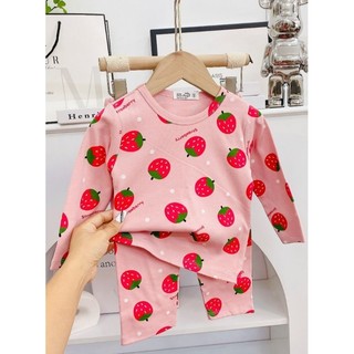 Bộ dài tay thu đông bé gái size đại chất cotton xuất Nhật mịn đẹp